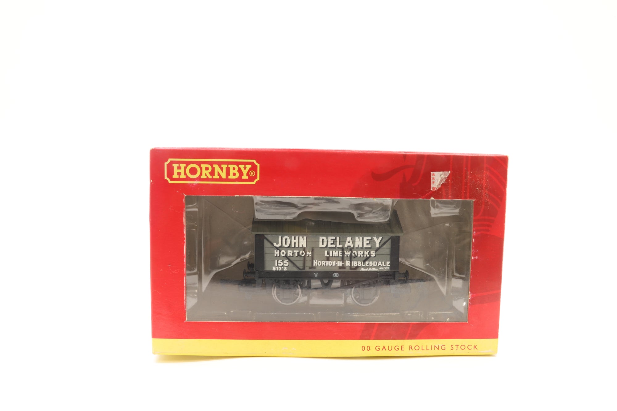 Hornby OO Rake of 4 Lime Wagons 'John Delaney' Inc. R6659
