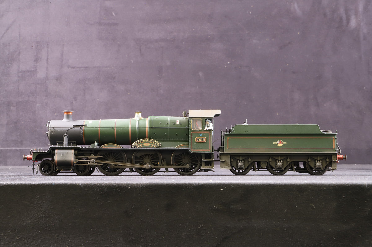 Accurascale OO ACC2500 Manor Class &#39;7812&#39; &#39;Erlestoke Manor&#39; BR Lined Green L/C Weathered DCC Sound