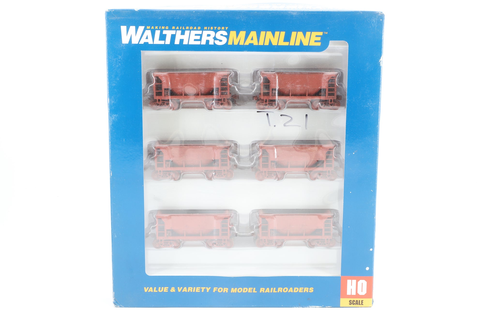 Walthers HO 910-58009 6-Pack of 24' Minnesota Ore Cars in Plain Brown - Pro-Customised