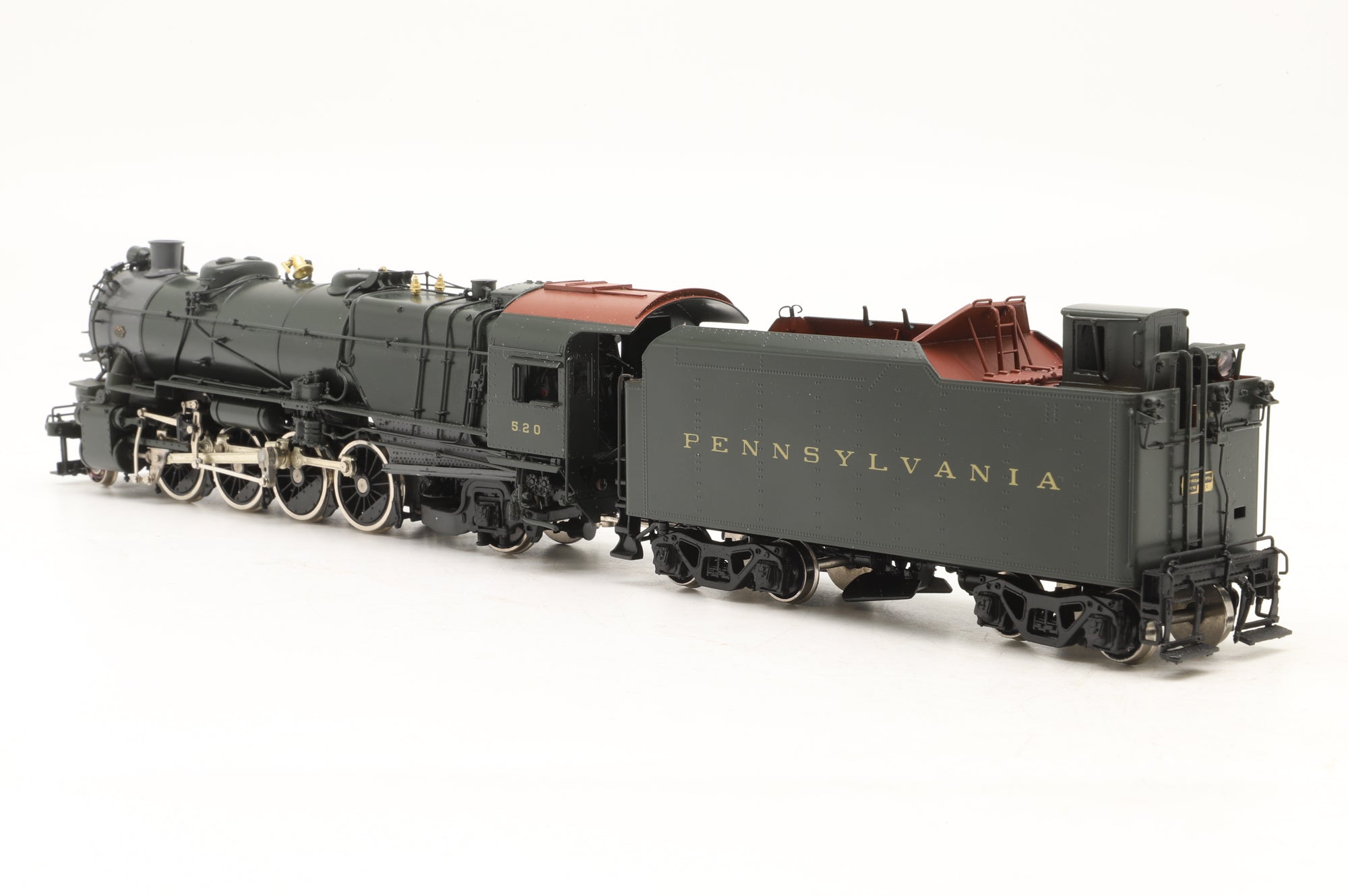 Railworks Ltd HO Brass L-I 2-8-2 PRR '520', Factory Painted
