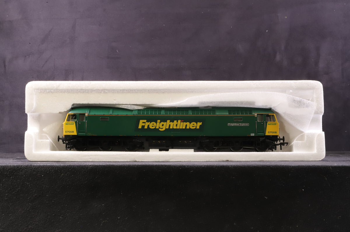 Bachmann OO 32-750 Class 57 57008 &#39;Freightliner Explorer&#39; in Freightliner Livery