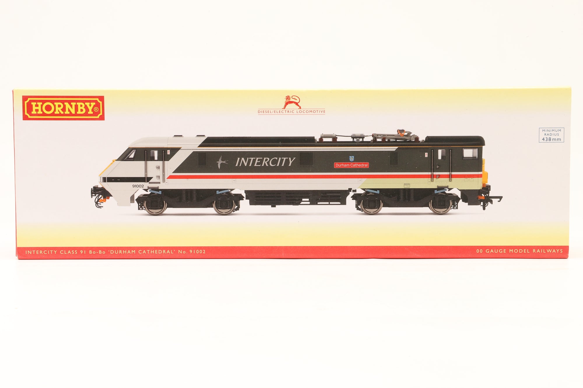 Hornby OO R3890 Intercity Class 91 Bo-Bo 'Durham Cathedral' '91002' DCC Fitted
