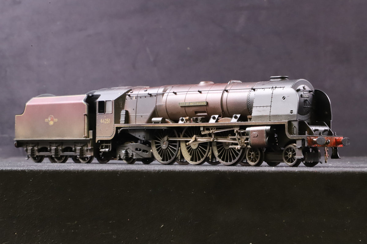 Workshop Hornby OO R2383 Duchess Class 46251 &#39;City of Nottingham&#39; in Lined BR Maroon w/ Late Crests - Heavily Weathered