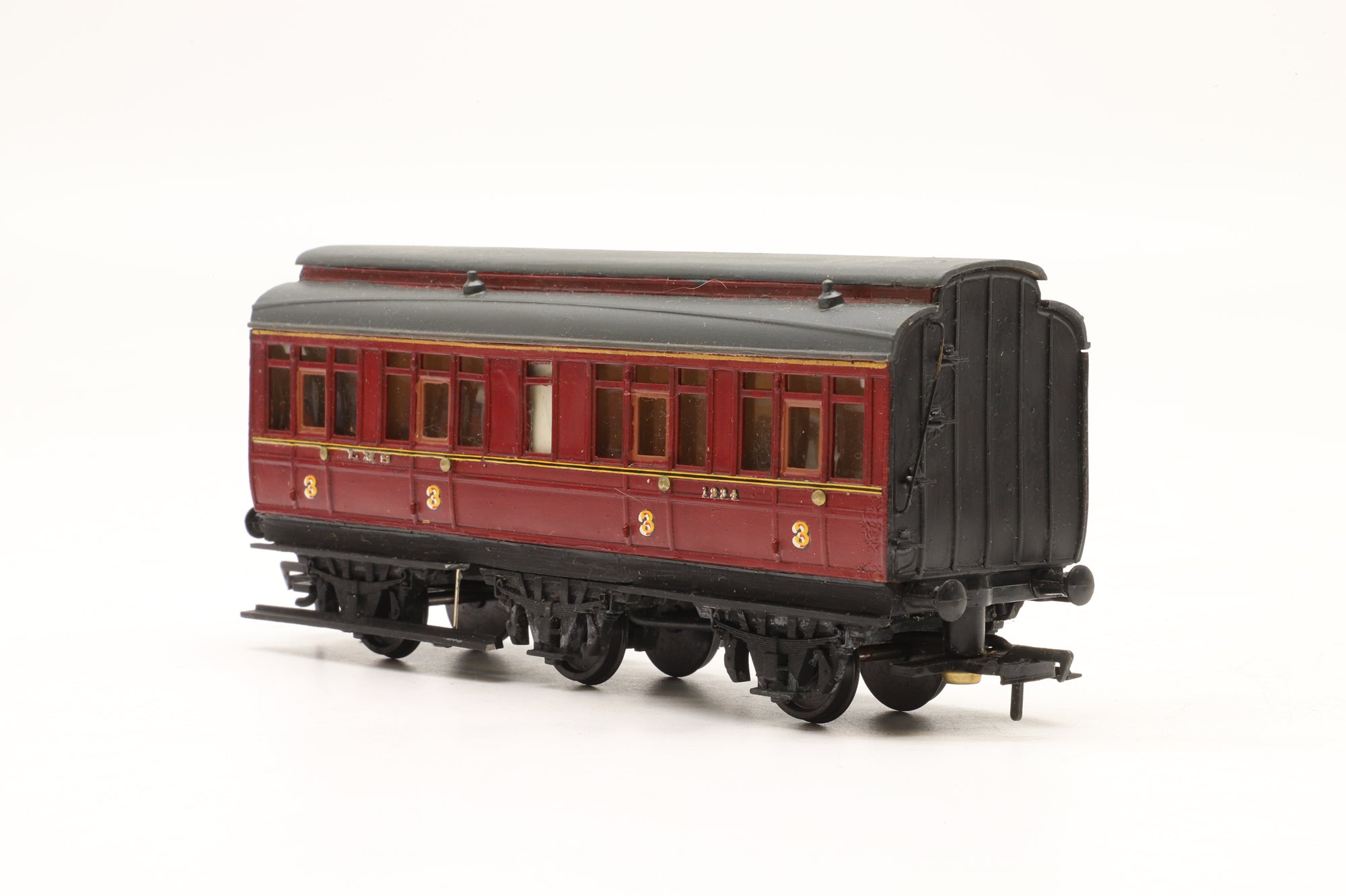 Ratio/ Hornby OO Rake Of 3 6 Wheel Midland Railway Coaches