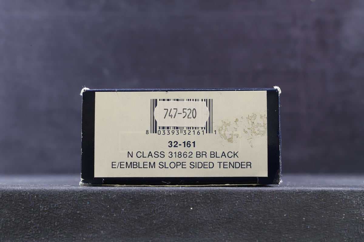 Bachmann OO 32-161 N Class 31863 BR Black Early Emblem Slope Sided Tender