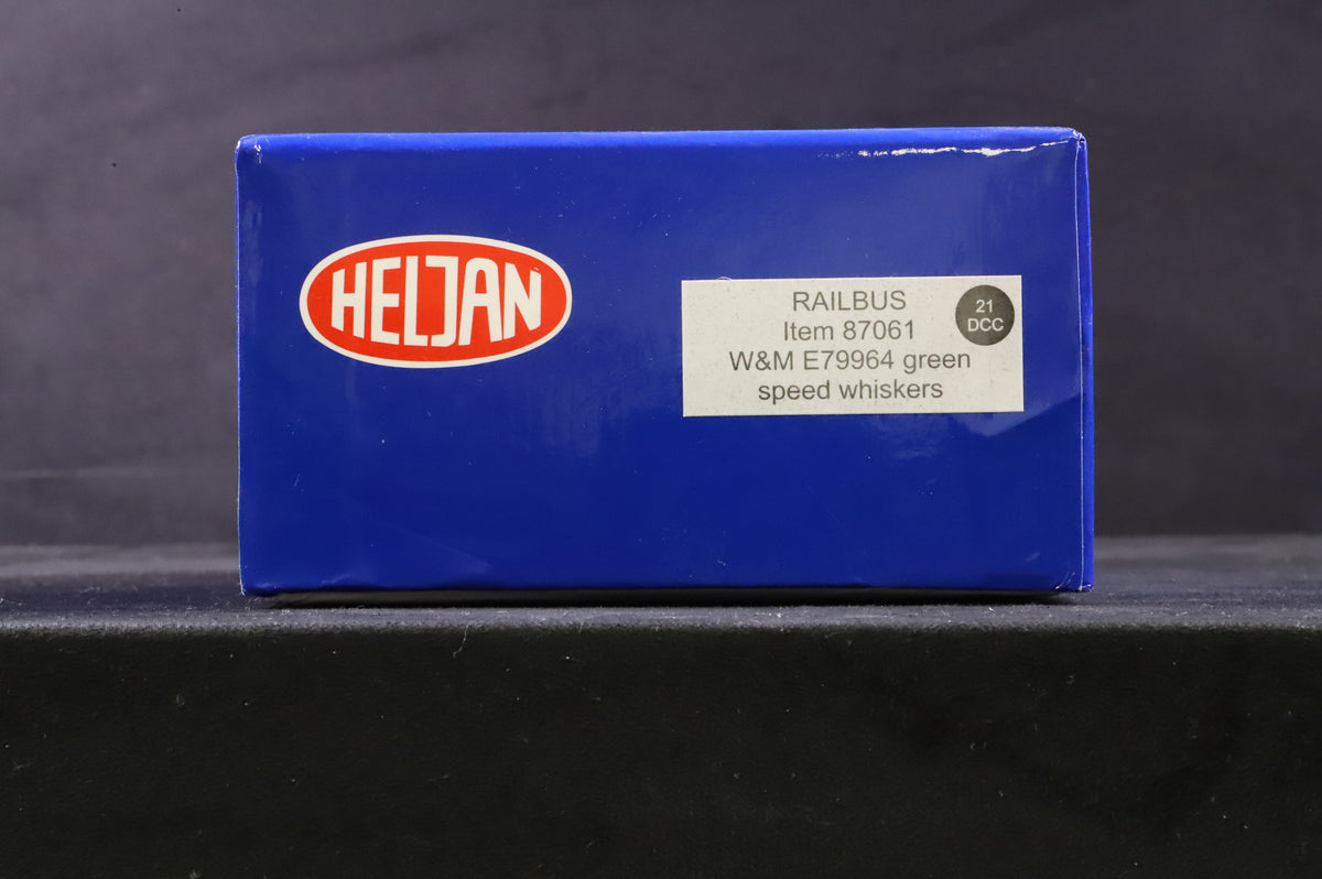 Heljan OO 87061 W&amp;M Railbus E79964 in BR Green w/ Speed Whiskers