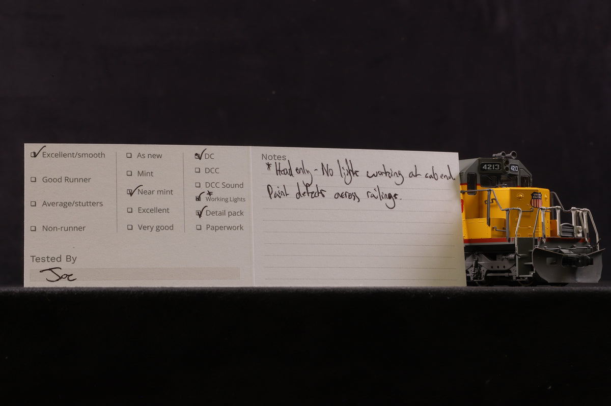 Kato HO 37-2807 EMD SD40-2 4213 in Union Pacific Livery