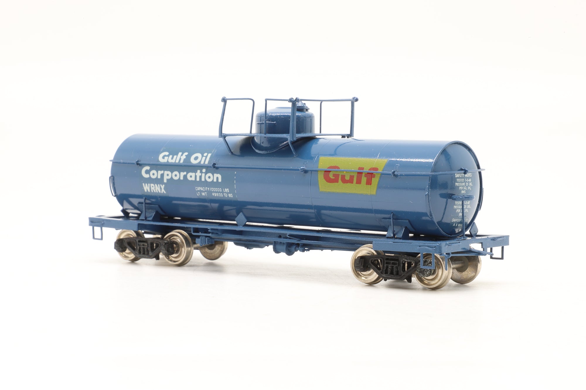 Iron Horse HO Brass 15662 8,000 Gallon Tank Car in Gulf Oil Blue