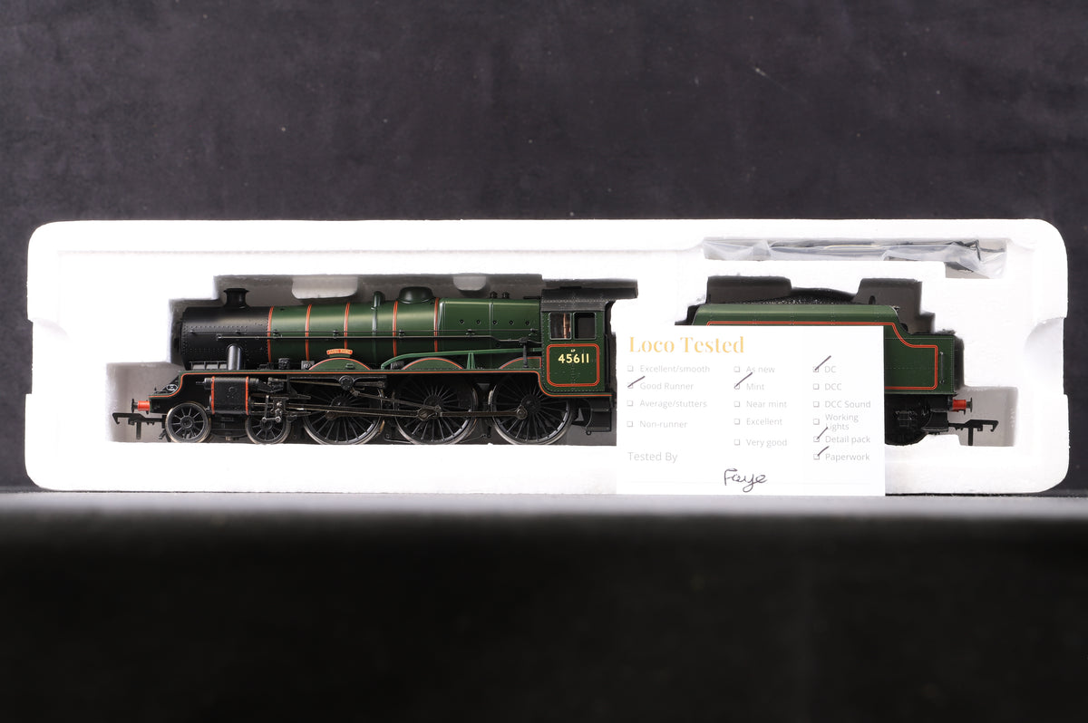 Bachmann OO 31-175 Jubilee Class &#39;45611&#39; &#39;Hong Kong&#39; Stanier Tender BR Green E/C