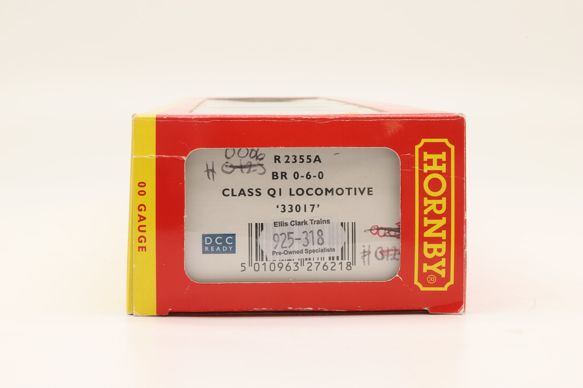 Hornby OO R2355A Class Q1 33017 in BR Black w/ Early Crests