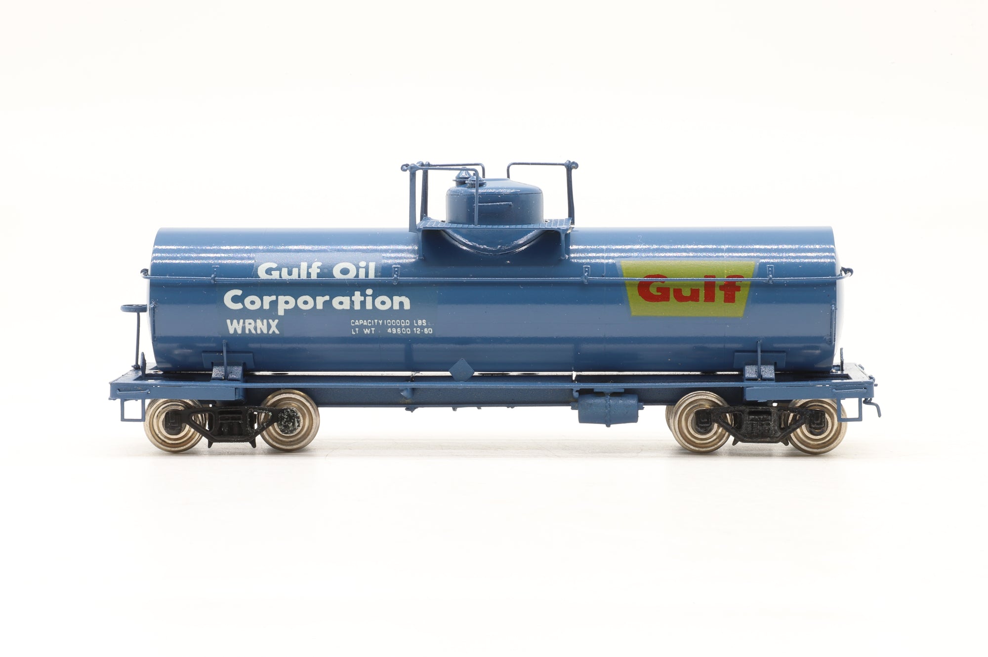 Iron Horse HO Brass 15662 8,000 Gallon Tank Car in Gulf Oil Blue