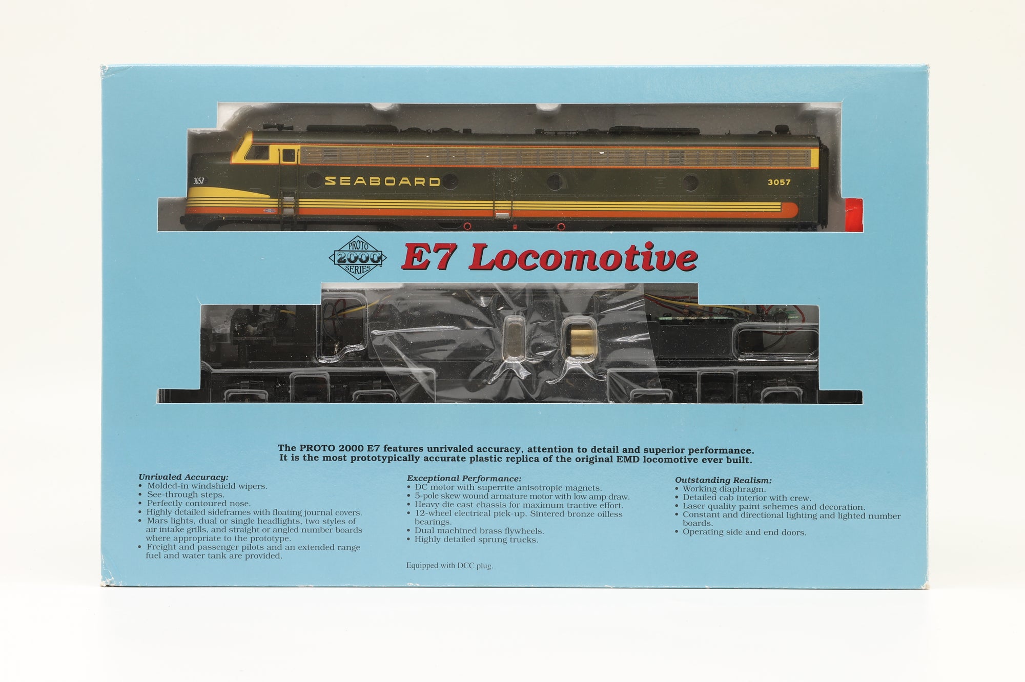 Proto 2000 Series HO E7 Diesel Locomotive '3057' Seaboard