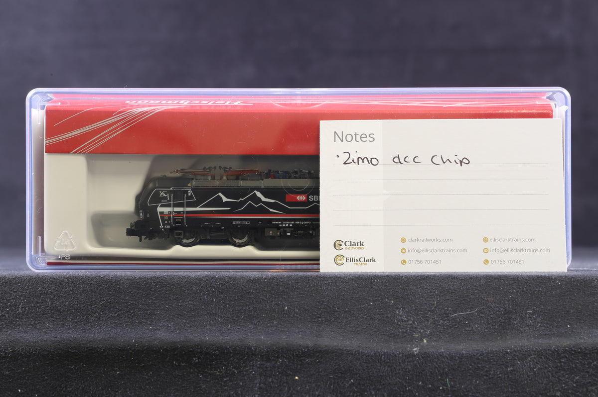 Fleischmann N 739361 Re193 658-2 Electric Locomotive SBB Cargo, DCC Sound