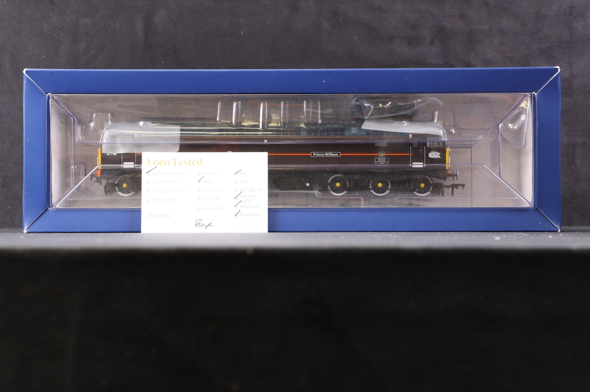 Bachmann OO 32-815Z Class 47 Diesel &#39;47798&#39; &#39;Prince William&#39; EWS Royal Claret Excl. NRM