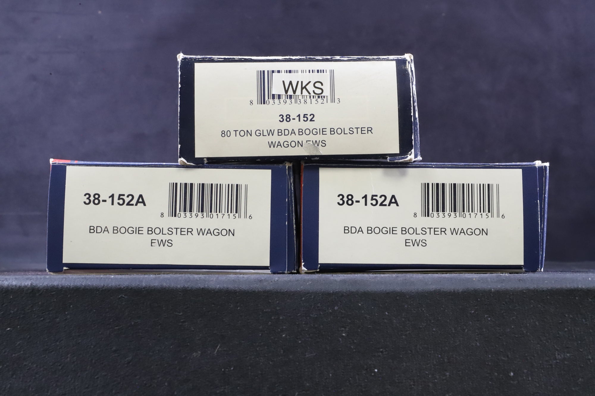 WORKSHOP Bachmann OO Rake of 3 EWS BDA Bogie Bolster Wagons, Inc. 38-152 & 2 x 38-152A
