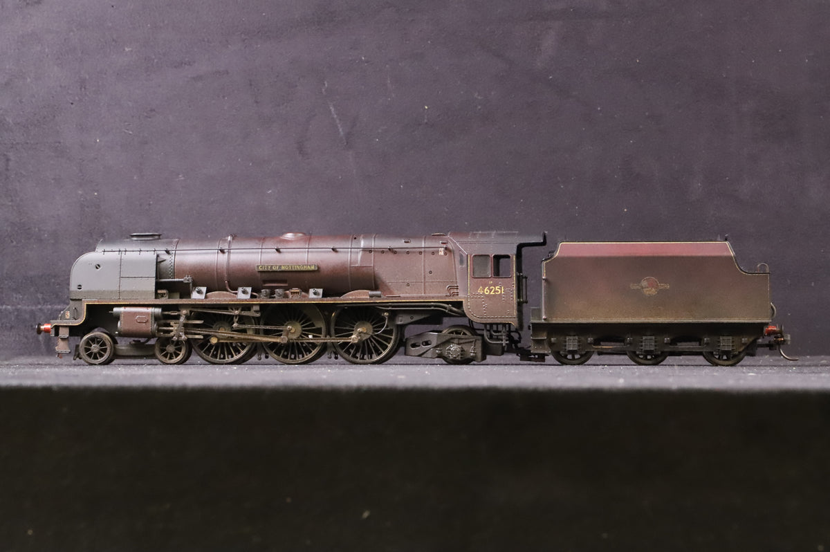 Workshop Hornby OO R2383 Duchess Class 46251 &#39;City of Nottingham&#39; in Lined BR Maroon w/ Late Crests - Heavily Weathered