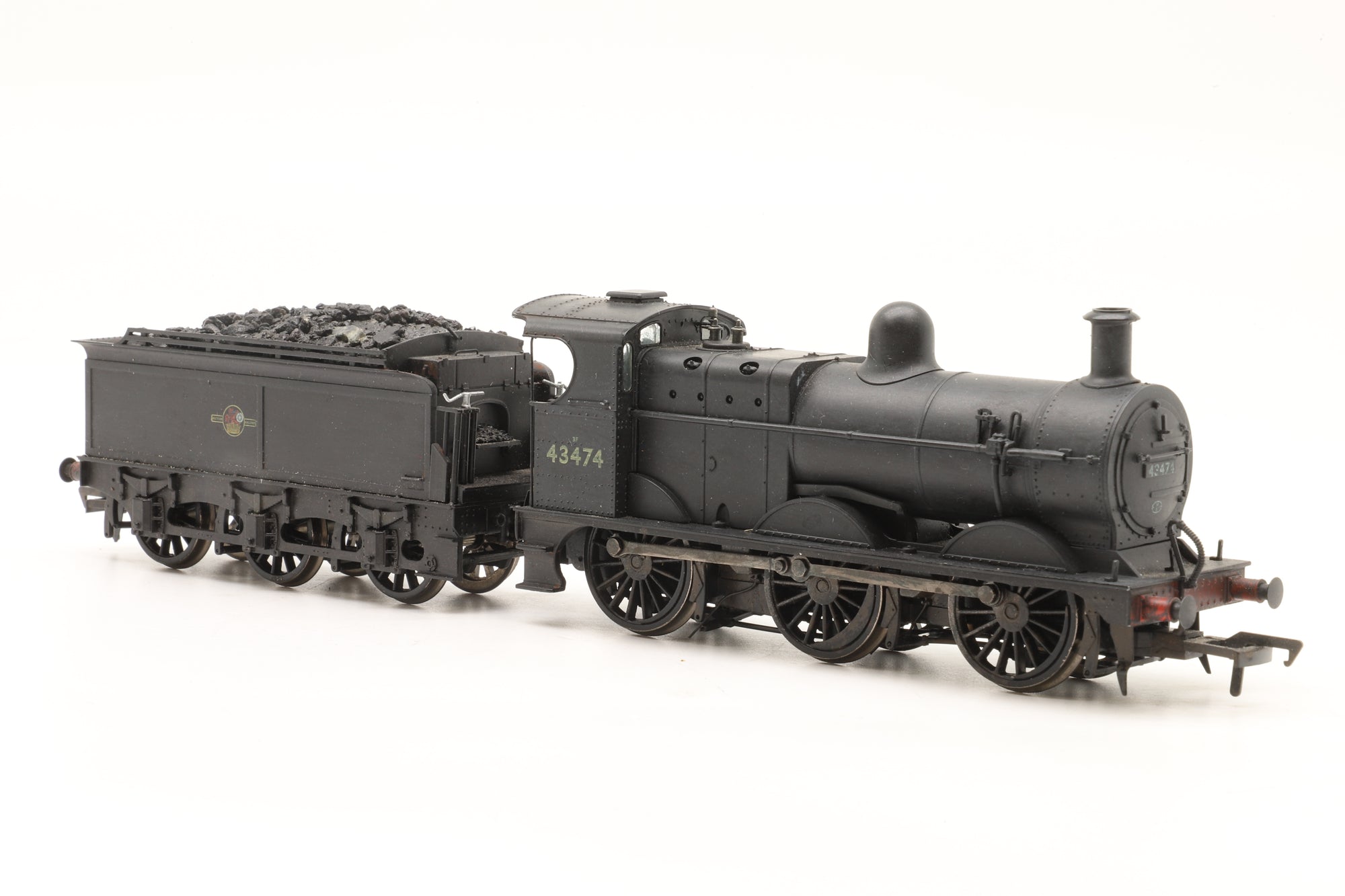 Bachmann OO 31-625 Class 3F 43474 in BR Black w/ Late Crests – Weathered