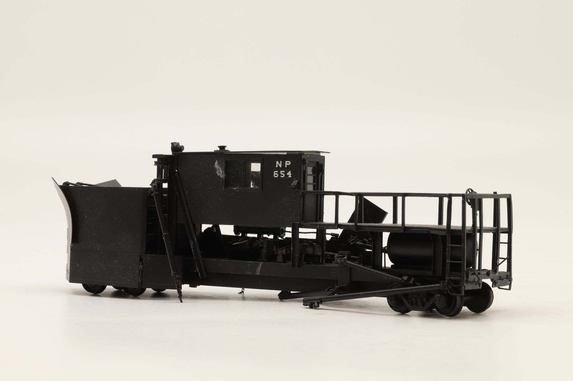 WORKSHOP Overland Models Inc. HO Brass Jordan Spreader W/Large Snow Blade & Mid Cab UP