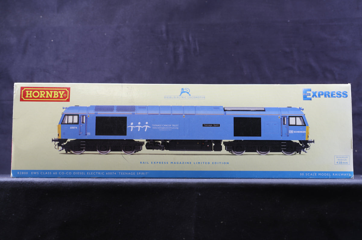 Hornby OO R2800 Class 60 &#39;60074&#39; &#39;Teenage Spirit&#39; EWS/ DB, DCC Sound