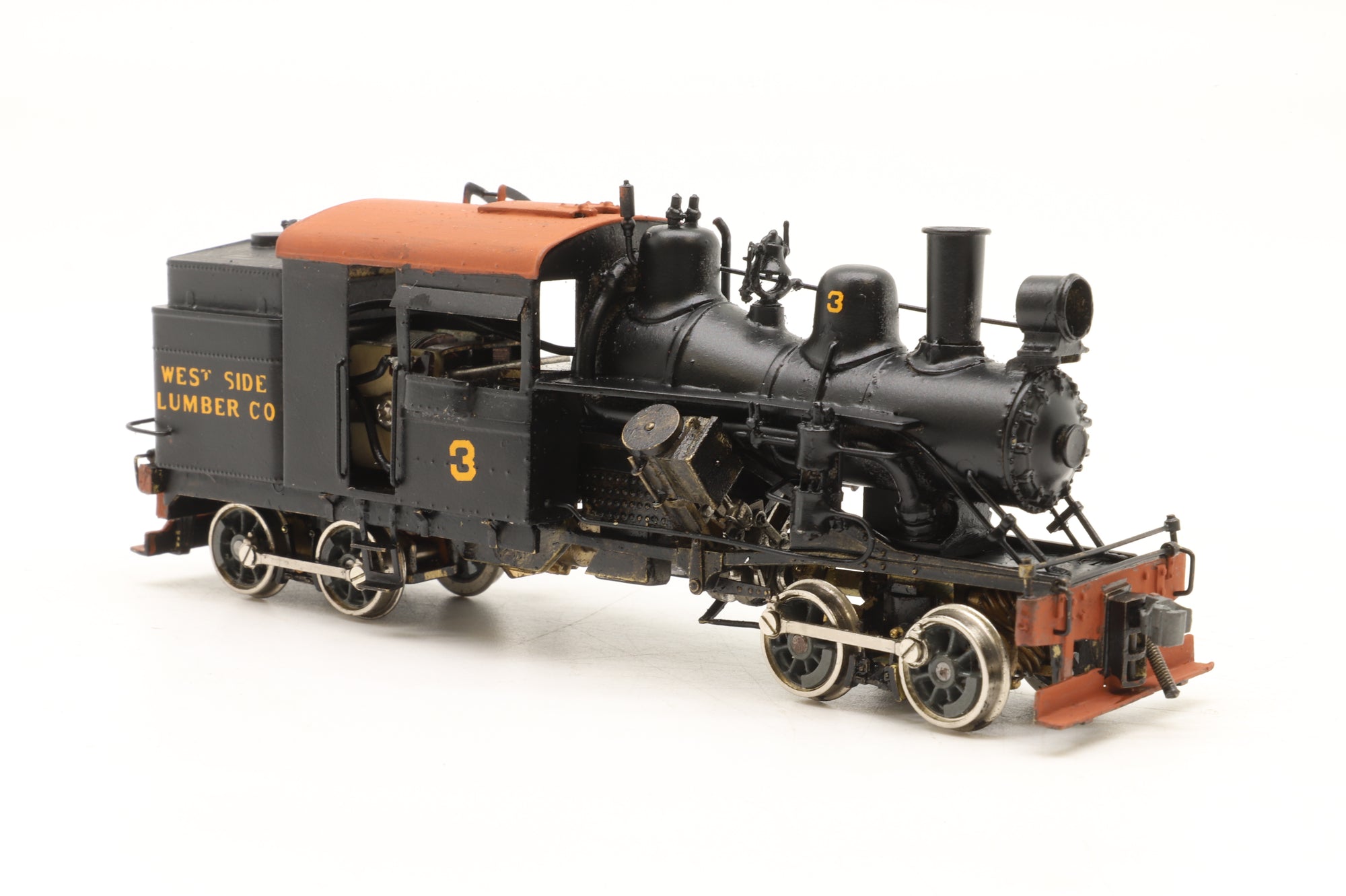 Westside Model Co/Katsumi HO Brass No.3 Heisler, Custom Painted & Transferred