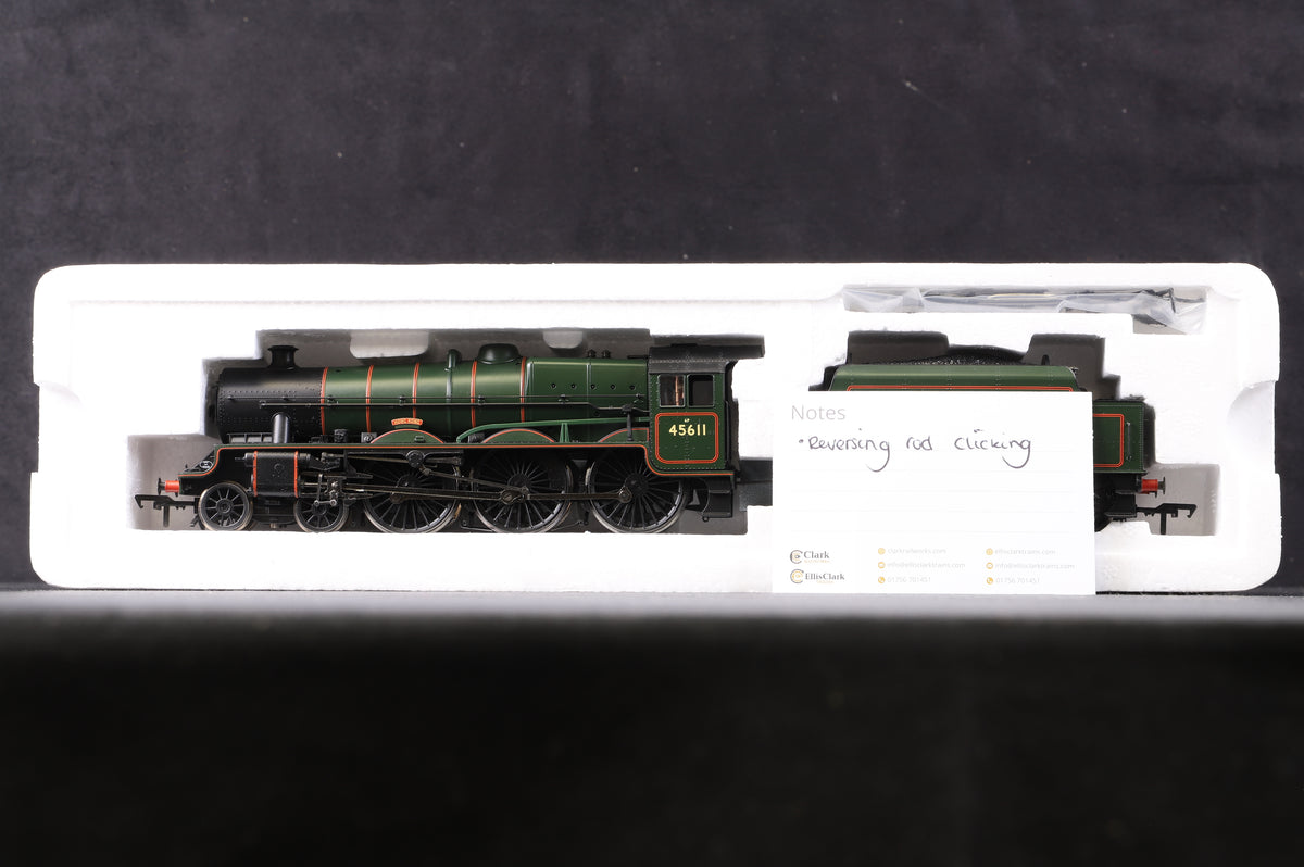 Bachmann OO 31-175 Jubilee Class &#39;45611&#39; &#39;Hong Kong&#39; Stanier Tender BR Green E/C