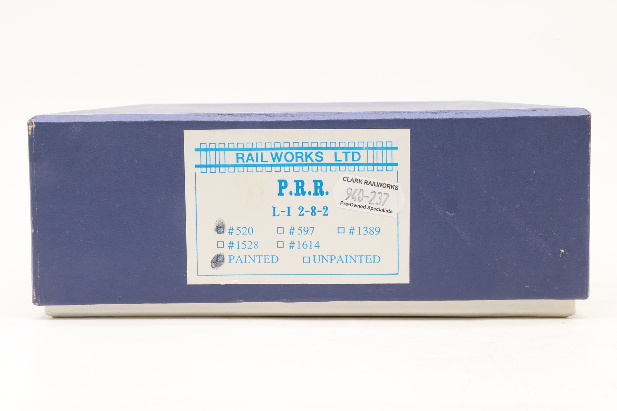 Railworks Ltd HO Brass L-I 2-8-2 PRR '520', Factory Painted