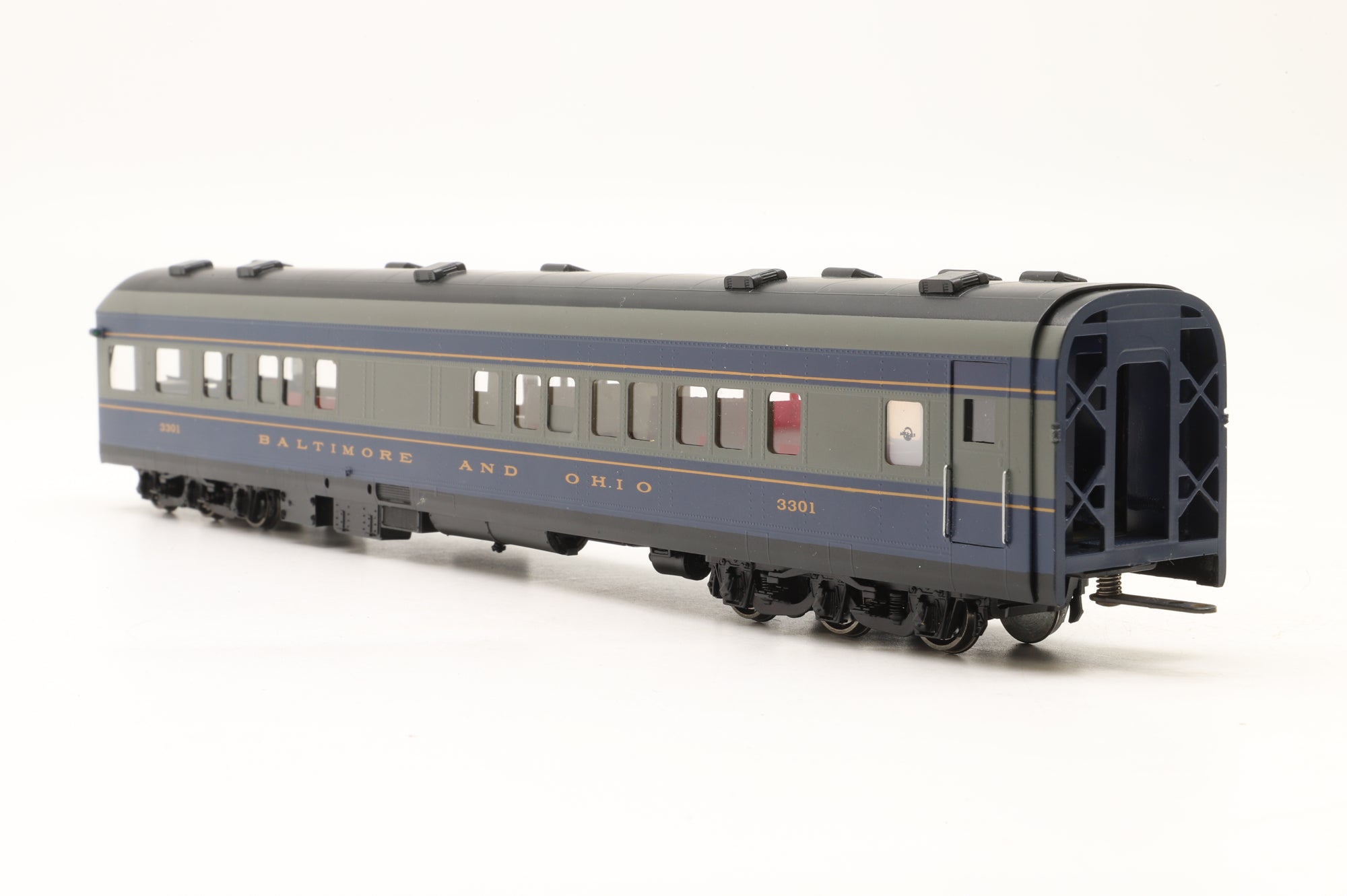 MTS Imports HO Brass Baltimore & Ohio Passenger Car Set 'The Royal Blue' Factory Painted