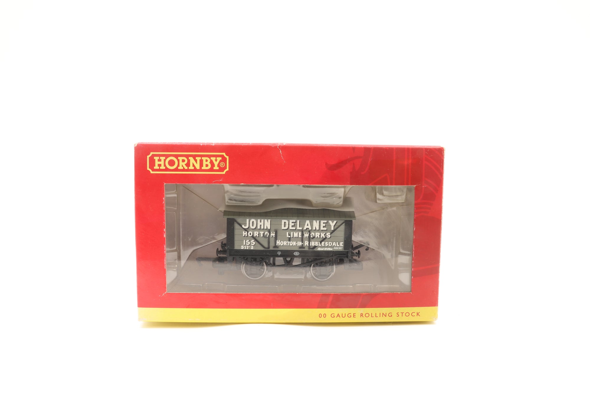 Hornby OO Rake of 4 Lime Wagons 'John Delaney' Inc. R6659