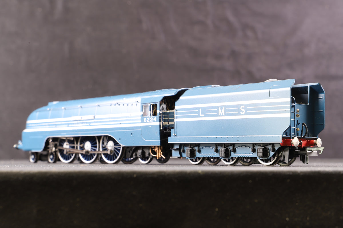 Hornby OO R3715 LMS Streamlined Princess Coronation Class &#39;Princess Alexandra&#39; &#39;6224&#39; Blue, DCC Sound