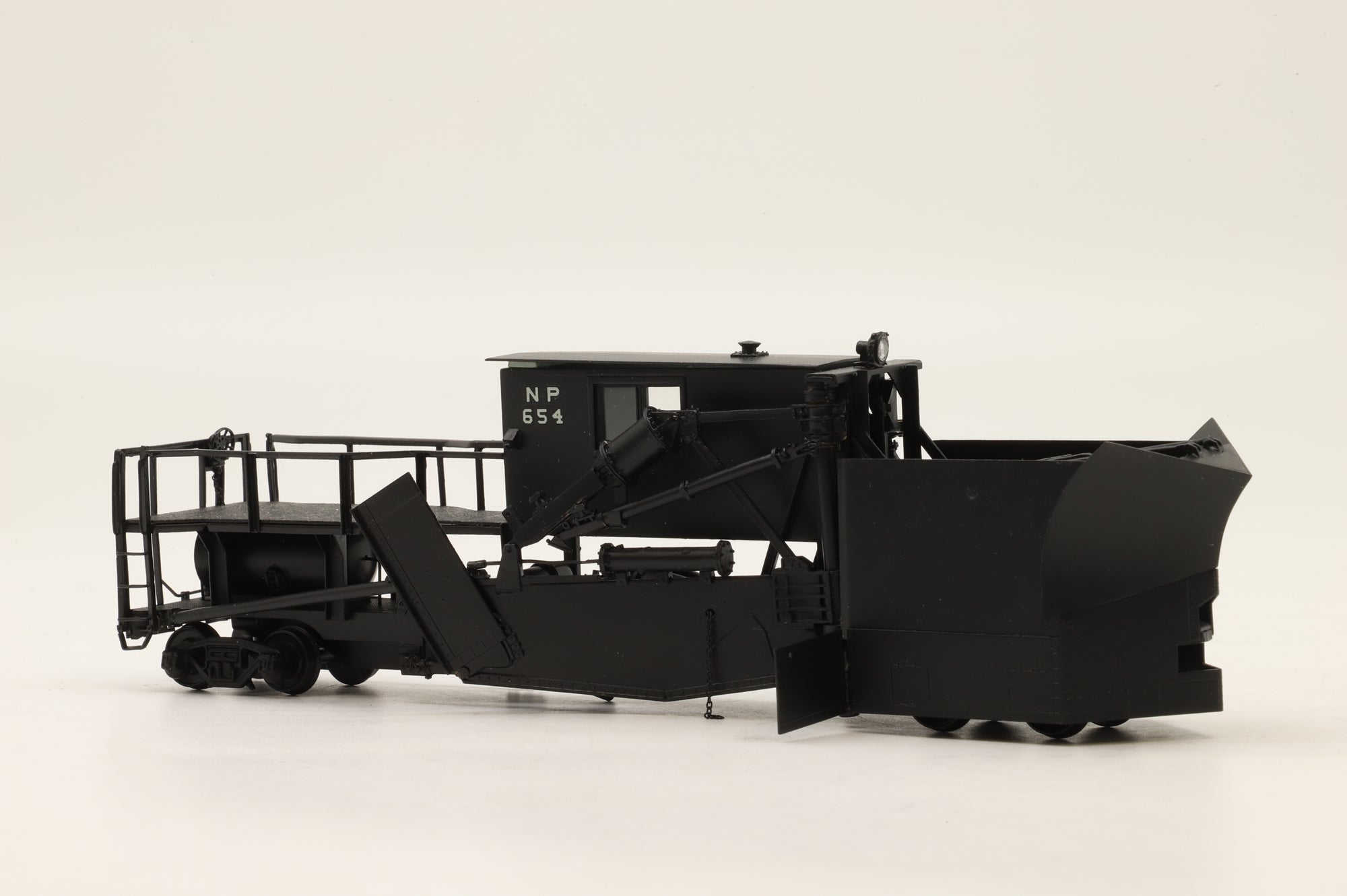 WORKSHOP Overland Models Inc. HO Brass Jordan Spreader W/Large Snow Blade & Mid Cab UP