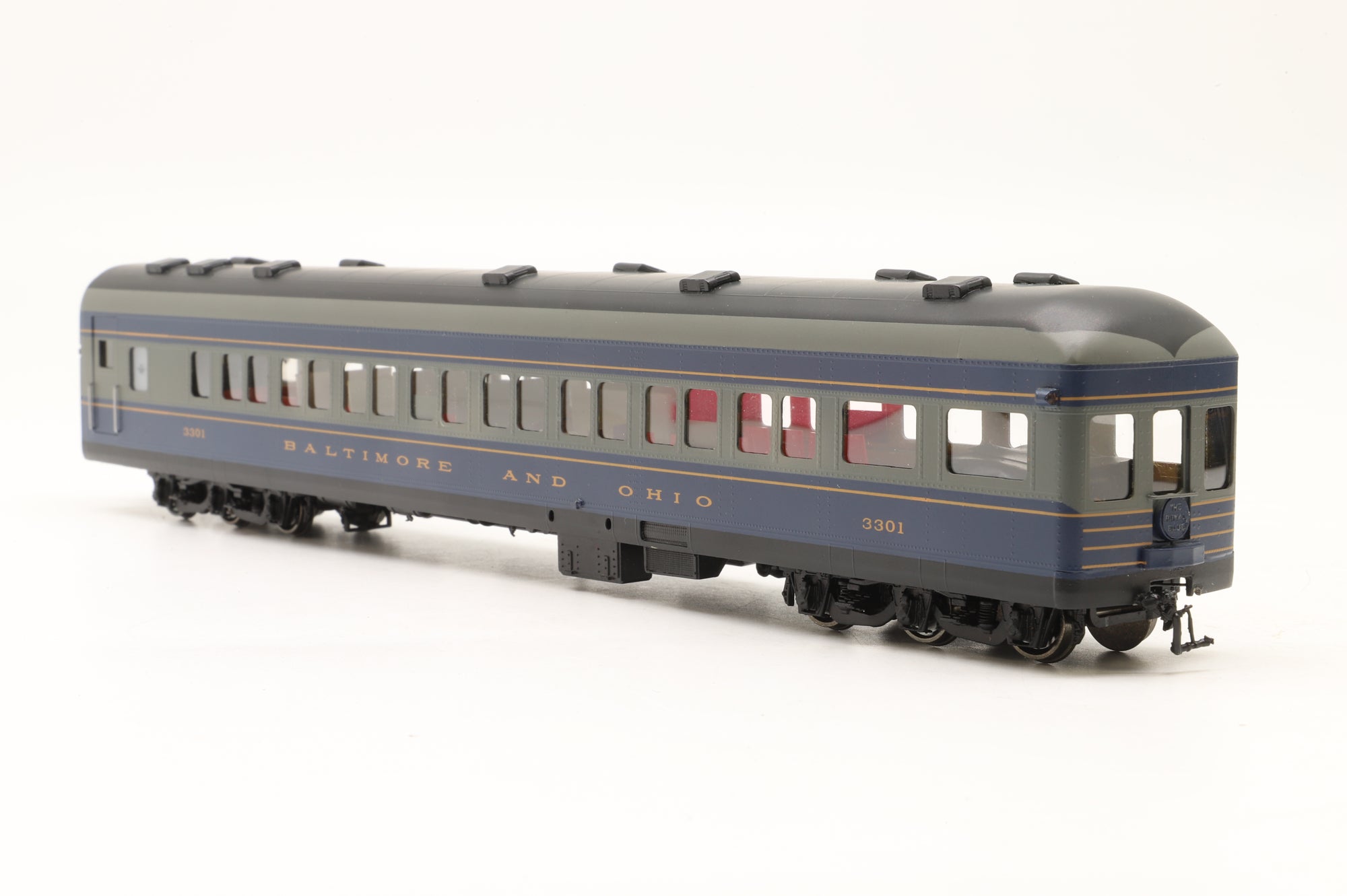MTS Imports HO Brass Baltimore & Ohio Passenger Car Set 'The Royal Blue' Factory Painted