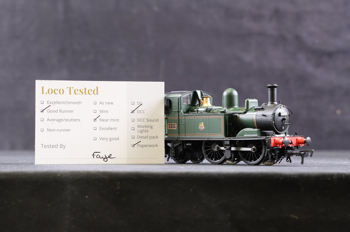 Hattons OO H1413 Class 14xx &#39;1444&#39; BR Lined Green E/C, DCC Fitted