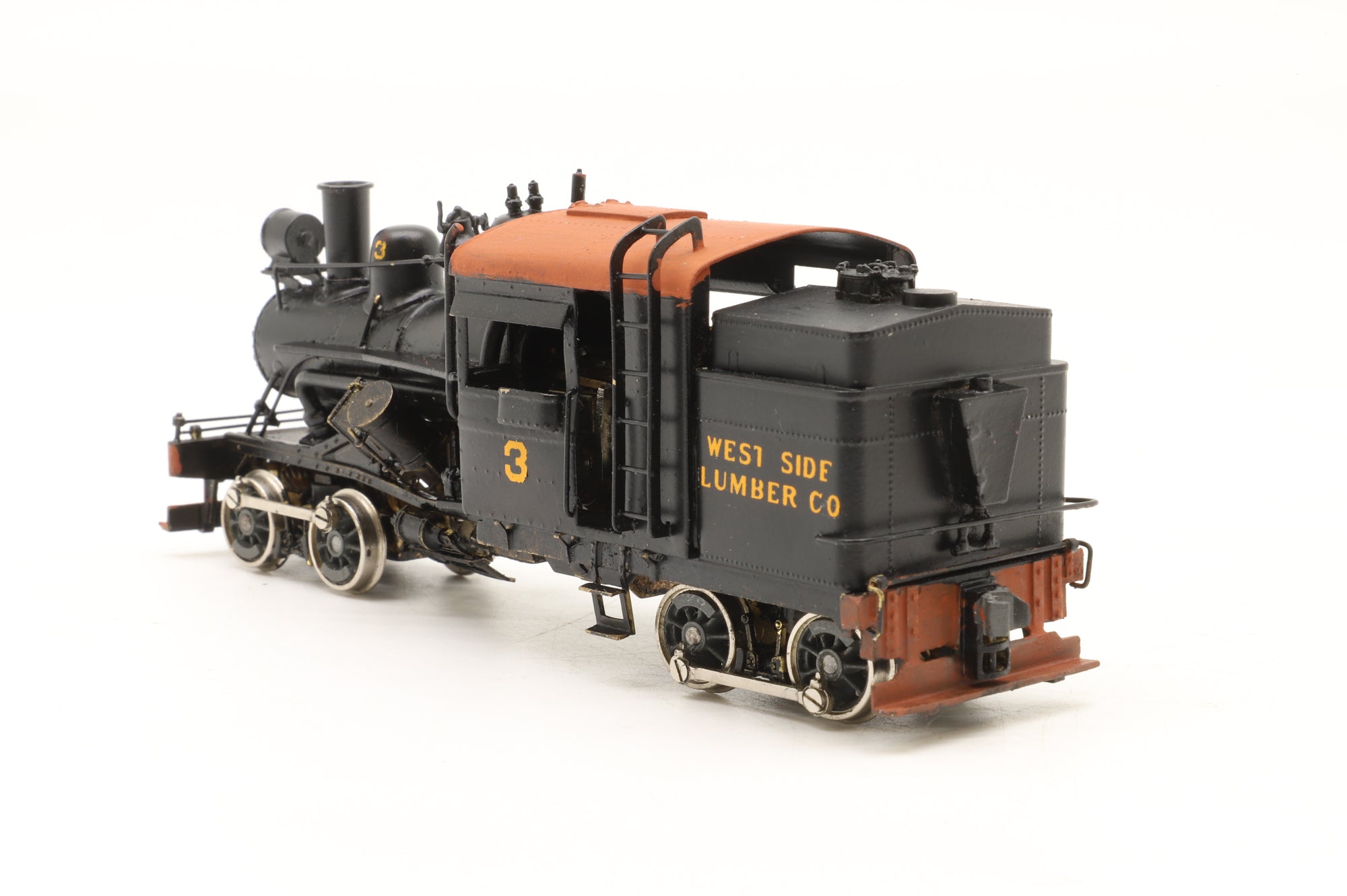 Westside Model Co/Katsumi HO Brass No.3 Heisler, Custom Painted & Transferred