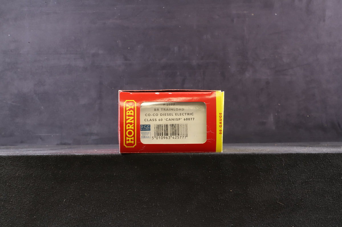 Hornby OO R2577 Class 60 &#39;60077&#39;  BR Trainload Co-Co Diesel Weathered, DCC Sound