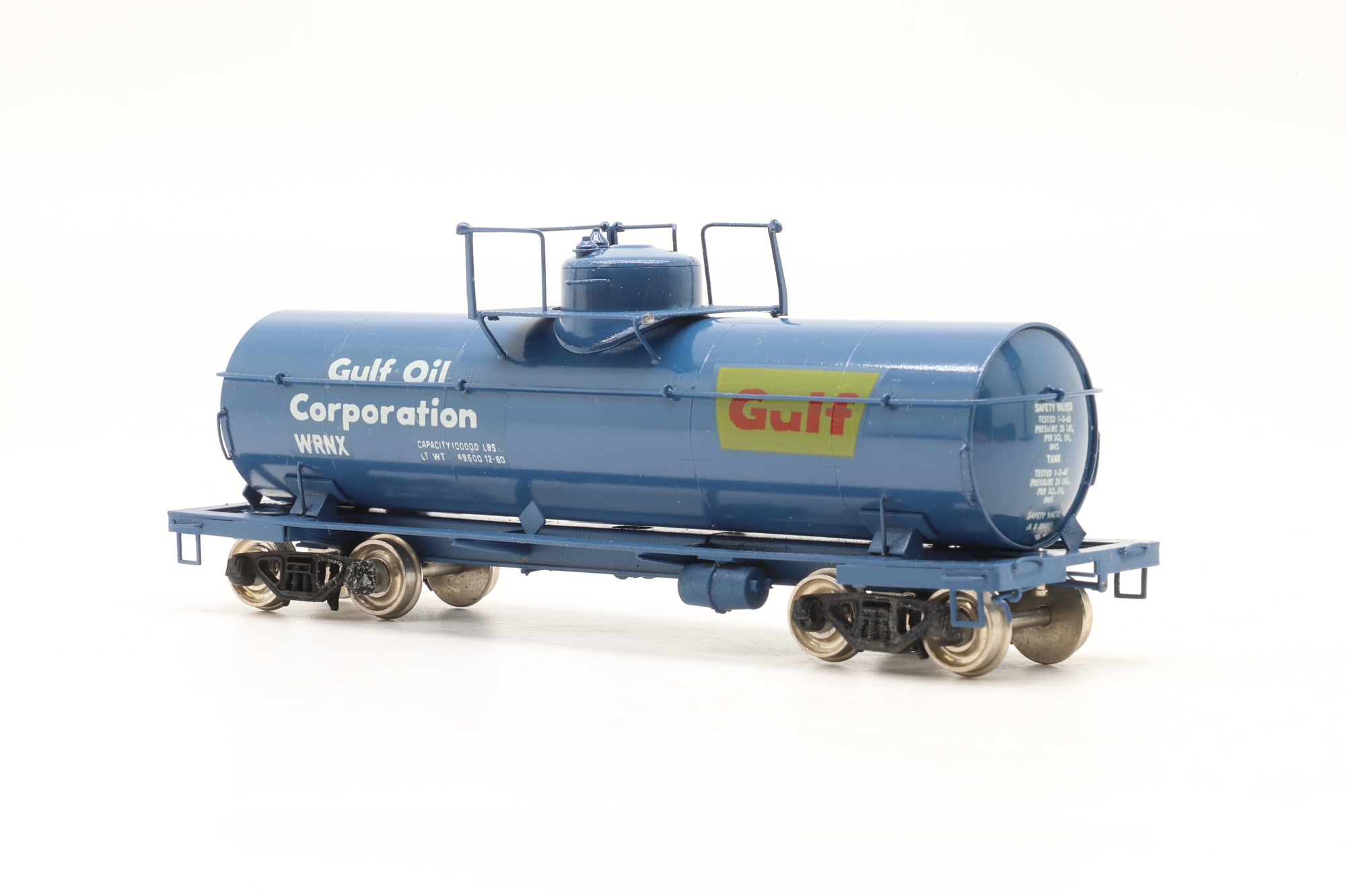 Iron Horse HO Brass 15662 8,000 Gallon Tank Car in Gulf Oil Blue