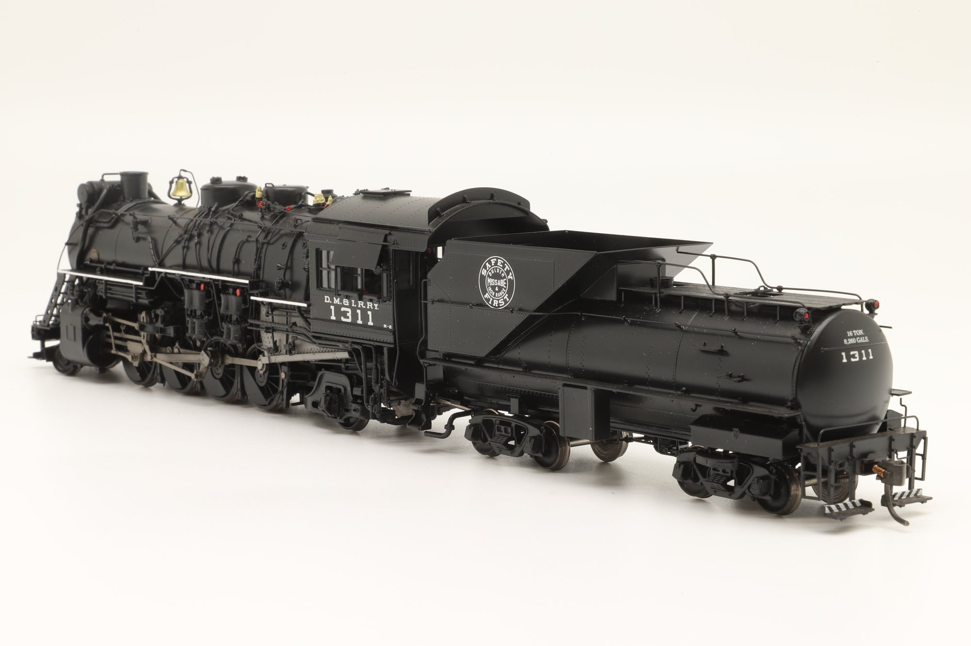 Iron Horse Models/Precision Scale Co. HO PSC #17048-1 DM&IR 2-8-2 N2 Class '1311', Factory Painted Brass