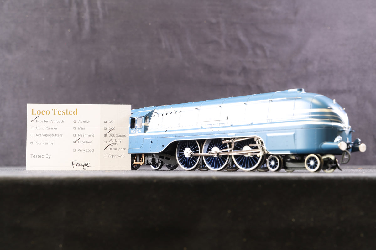 Hornby OO R3715 LMS Streamlined Princess Coronation Class &#39;Princess Alexandra&#39; &#39;6224&#39; Blue, DCC Sound