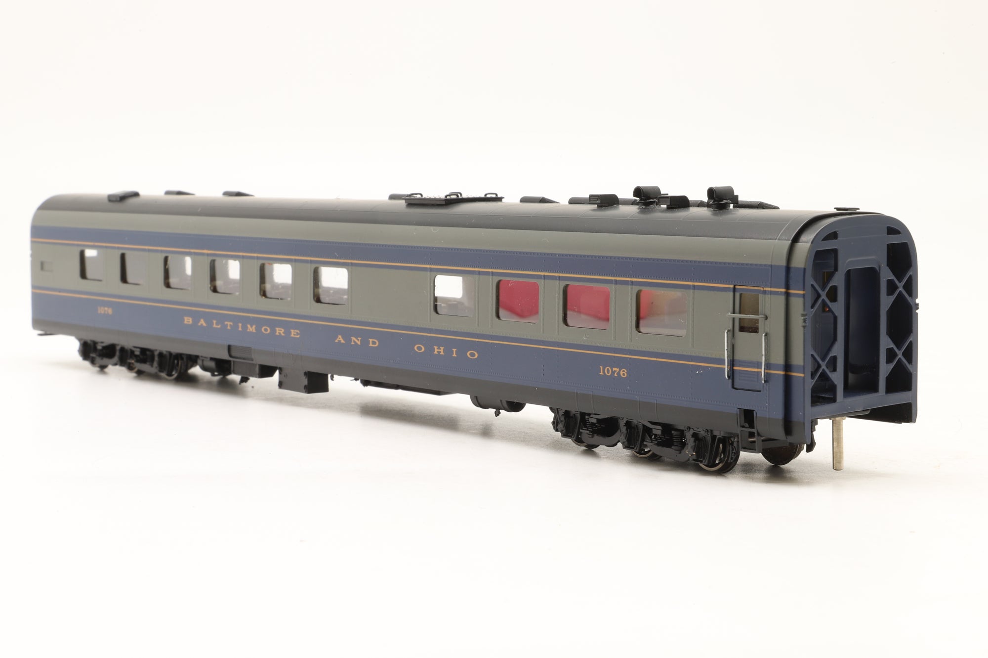 MTS Imports HO Brass Baltimore & Ohio Passenger Car Set 'The Royal Blue' Factory Painted