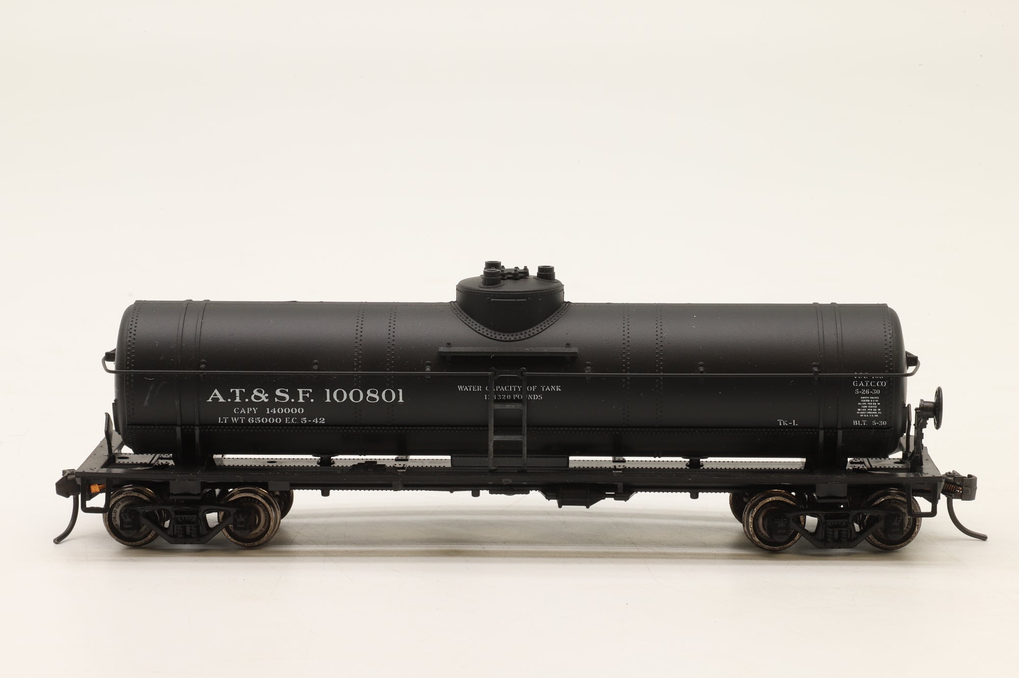Unknown HO Rake Of 4 ATSF Tank Cars