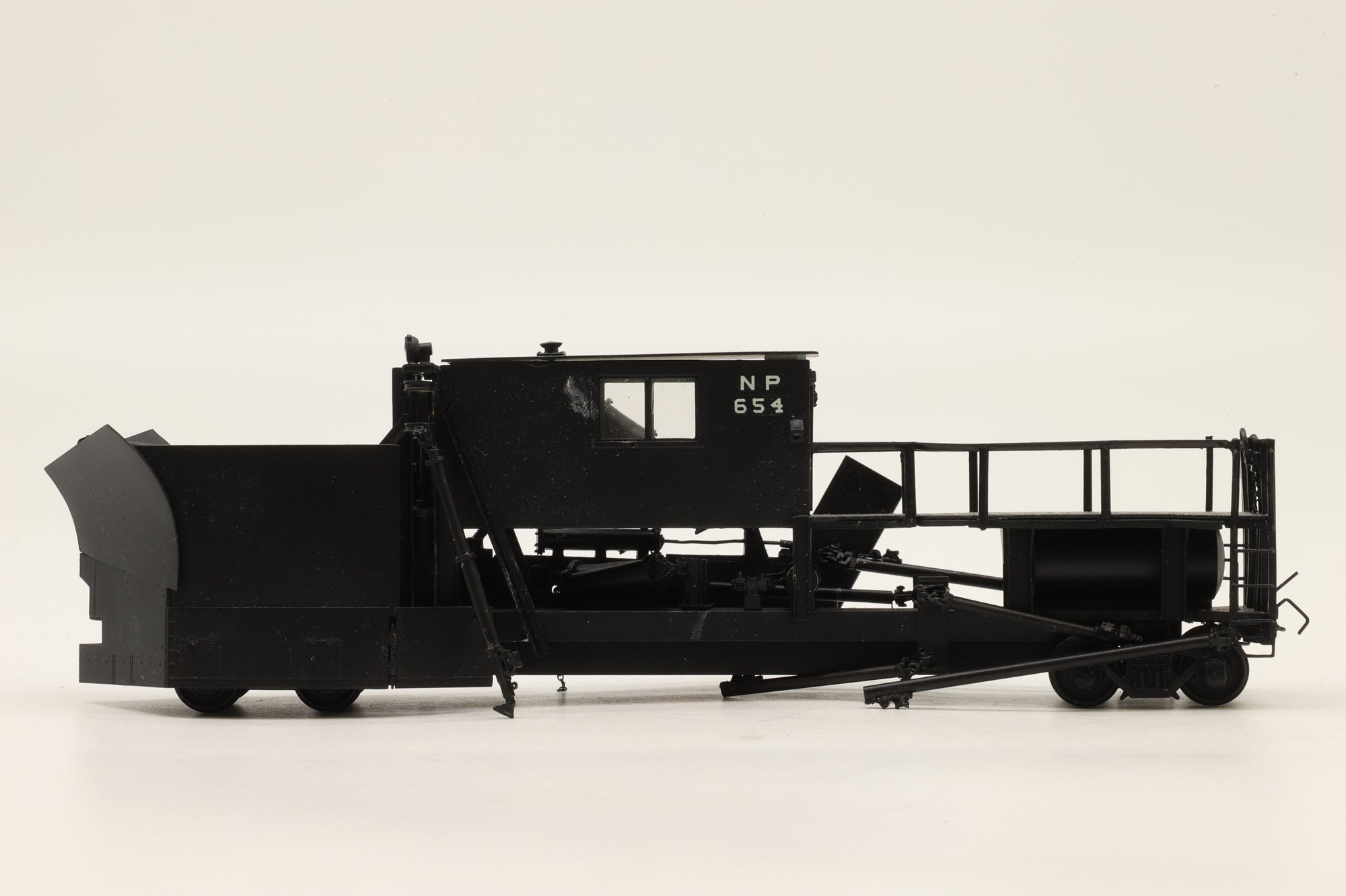 WORKSHOP Overland Models Inc. HO Brass Jordan Spreader W/Large Snow Blade & Mid Cab UP