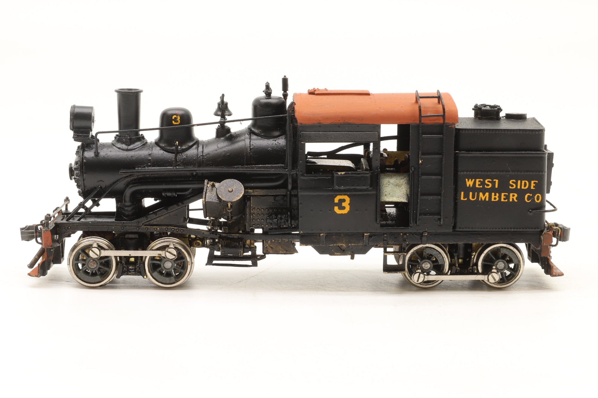 Westside Model Co/Katsumi HO Brass No.3 Heisler, Custom Painted & Transferred