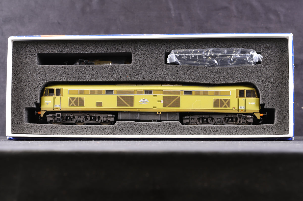 Heljan OO 53031 &#39;D0280&#39; &#39;Falcon&#39; Lime Green, DCC Sound &amp; Weathered