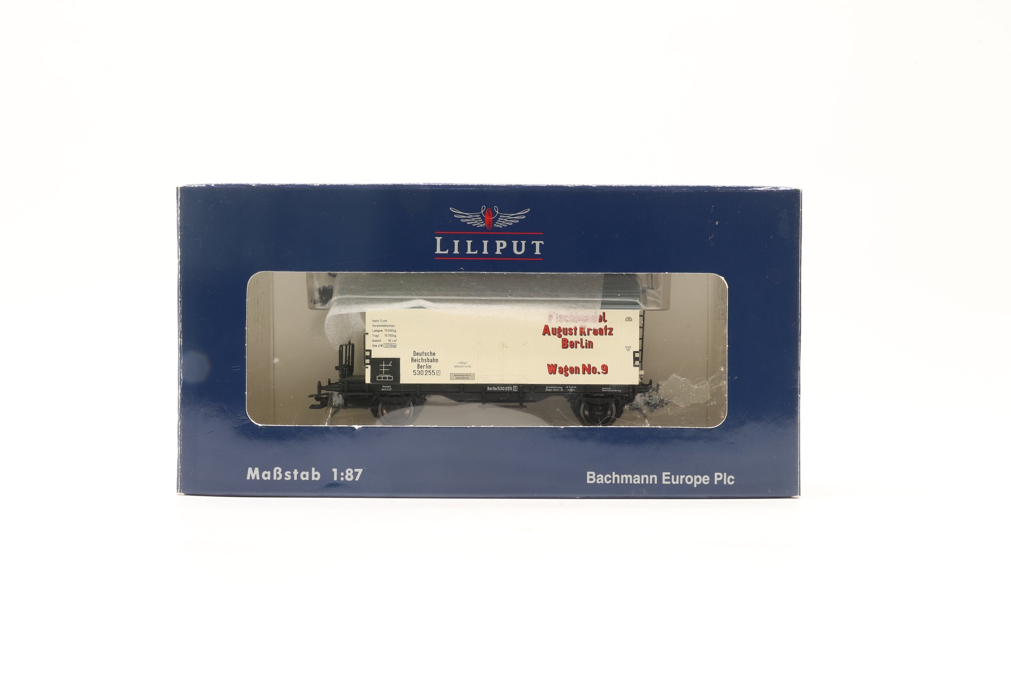 Liliput HO Rake Of 5 DRG Brown Box Vans Inc. L235431, L224802, L223030, L235495 & L235496