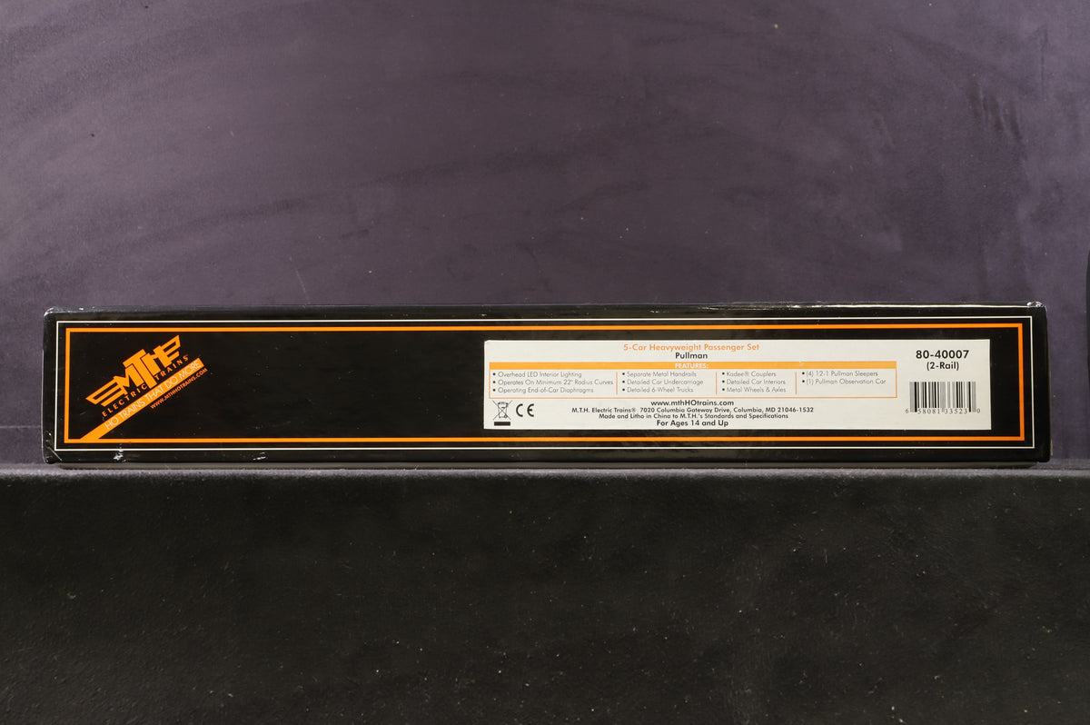 MTH HO 80-40007 3 Car Heavyweight Passenger Pullman Set