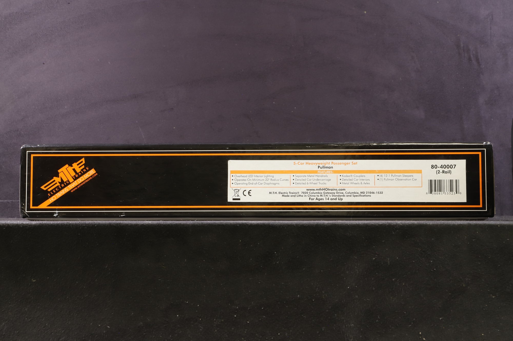 MTH HO 80-40007 3 Car Heavyweight Passenger Pullman Set