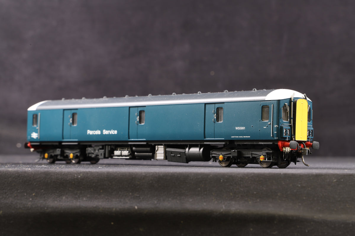 Heljan OO 8902 Class 128 DPU &#39;W55991&#39; Early Blue w/Yellow Gangways Doors Covers, DCC Fitted