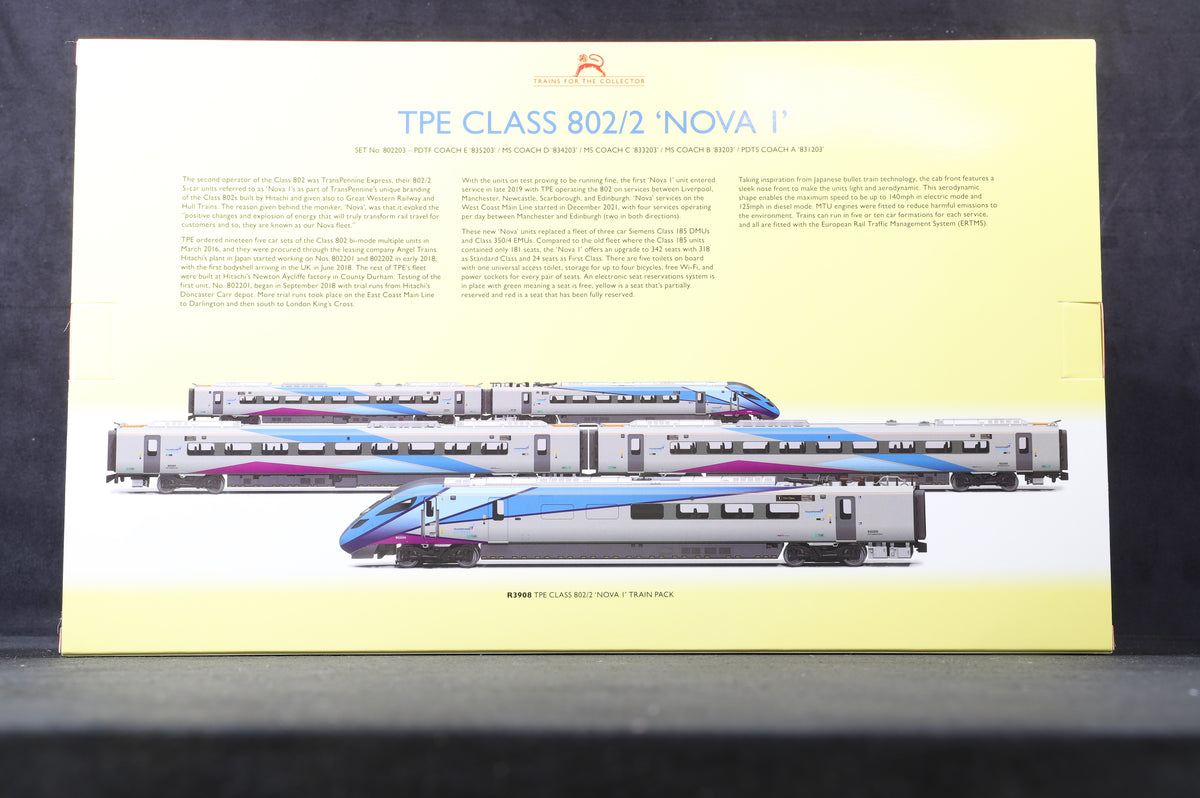 Hornby OO R3908 TPE Class 802/2 &#39;Nova I&#39; Train Pack