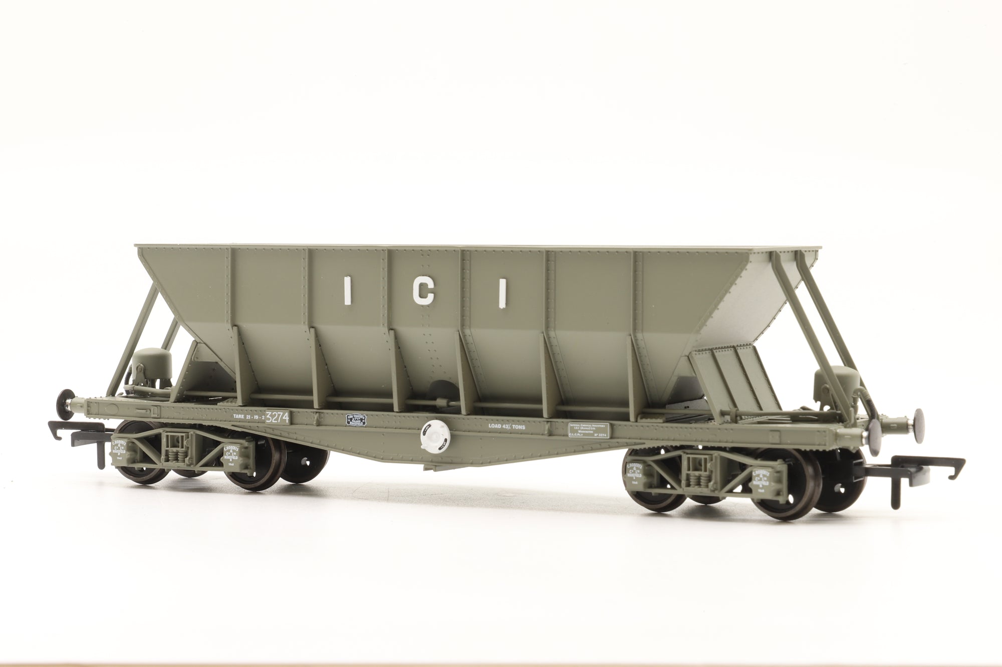 Oxford Rail OO Rake of 2 ICI Hoppers 3274/3302 - Mixed Weathered/Pristine