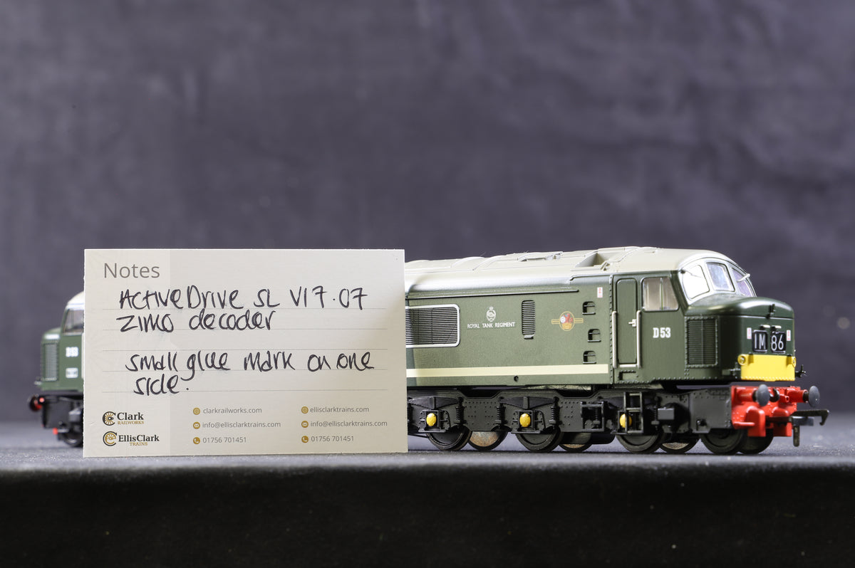 Bachmann OO 32-682 Class 45/0 D53 &#39;Royal Tank Regiment&#39; BR Green Small Yellow Panels, DCC Sound