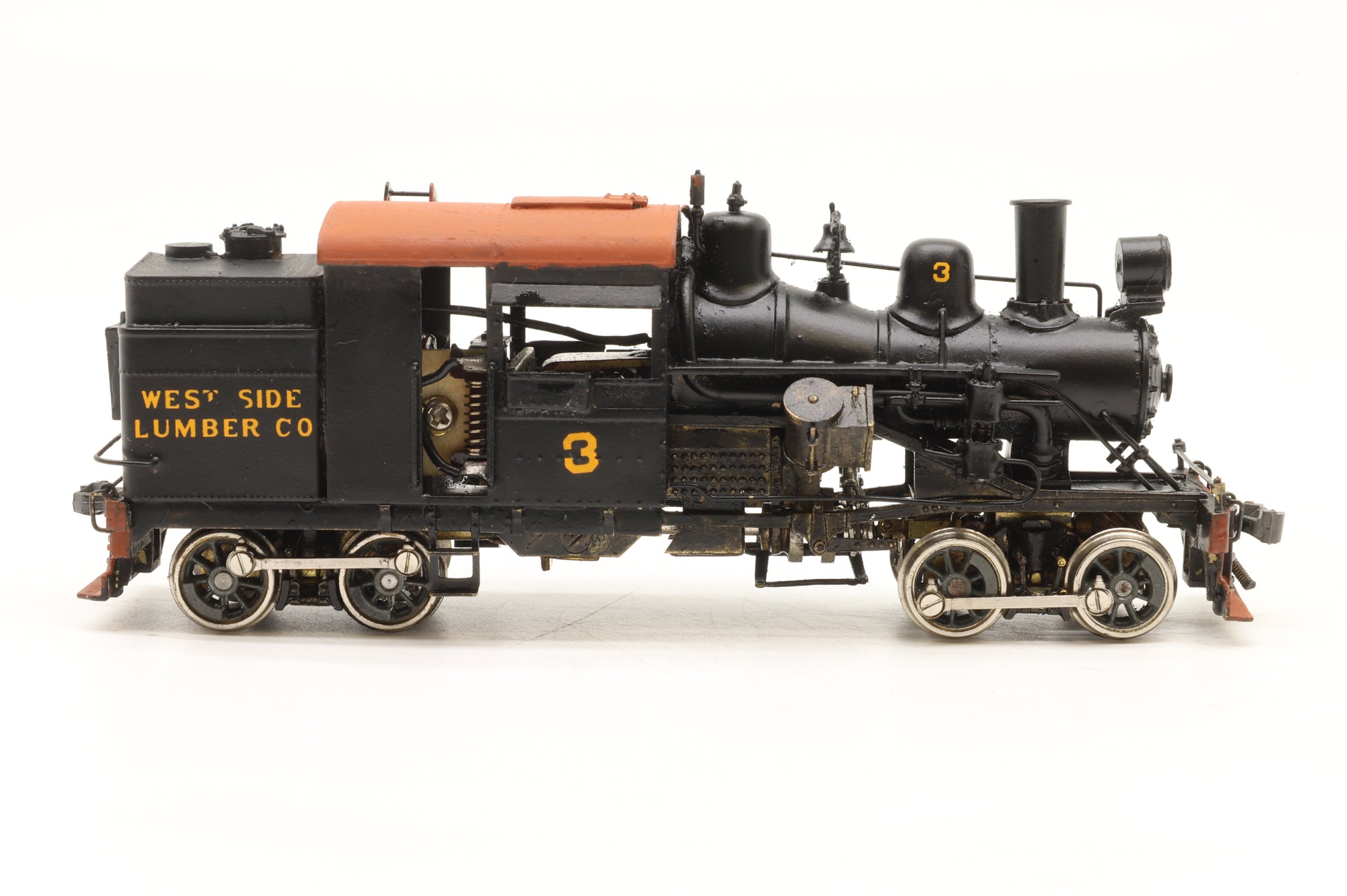 Westside Model Co/Katsumi HO Brass No.3 Heisler, Custom Painted & Transferred